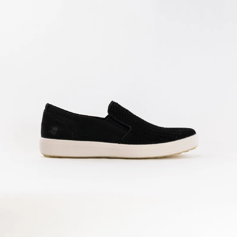 ECCO Men's Soft 7 Woven Slip-On (Men's) - Black