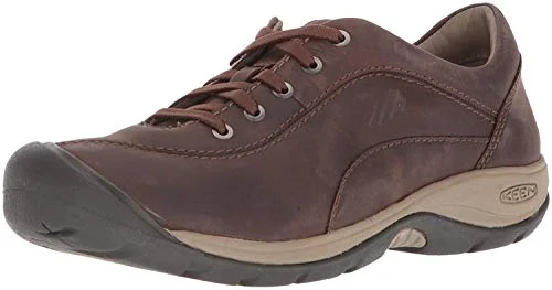 KEEN Women's Presidio 2 Casual Leather Sneakers, Infield/Cornstalk, 9.5 M US