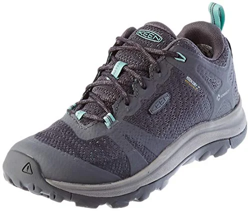 KEEN womens Terradora 2 Waterproof Low Height Hiking Shoe, Steel Grey/Ocean Wave, 7 US