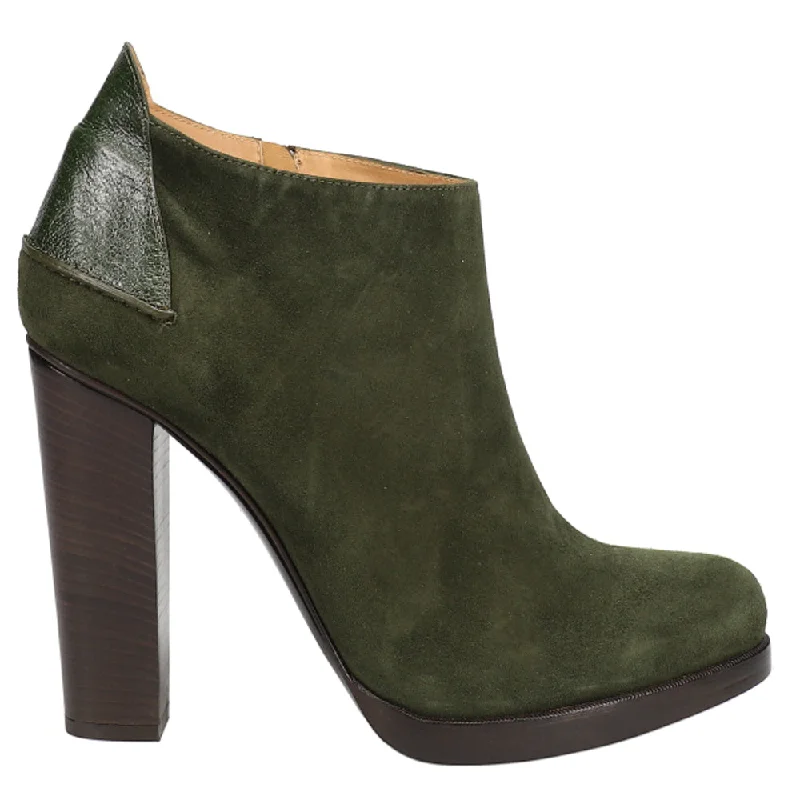 Maria Round Toe Platform Booties