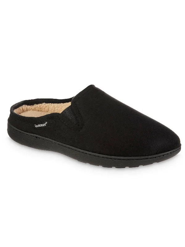 Mens Faux Suede Slip On Slide Slippers