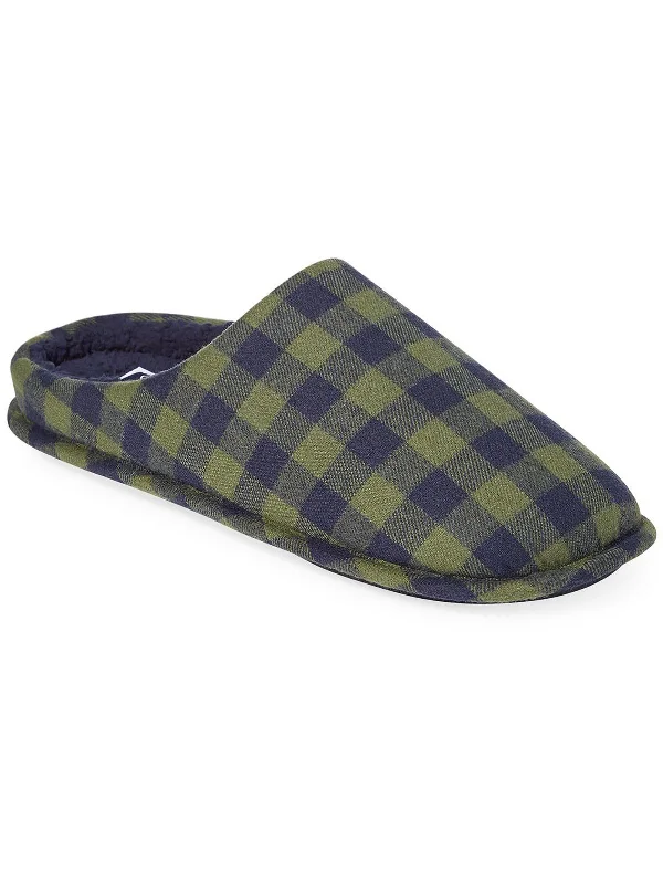 Mens Flannel Comfort Slide Slippers