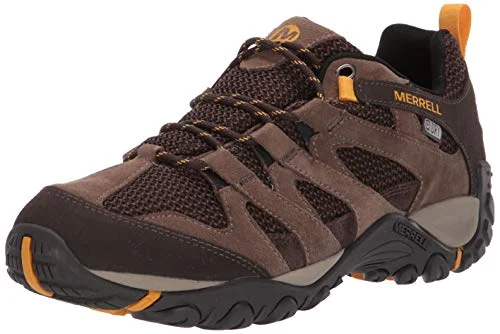 Merrell mens Alverstone Waterproof Hiking Shoe, Merrell Stone, 9.5 US