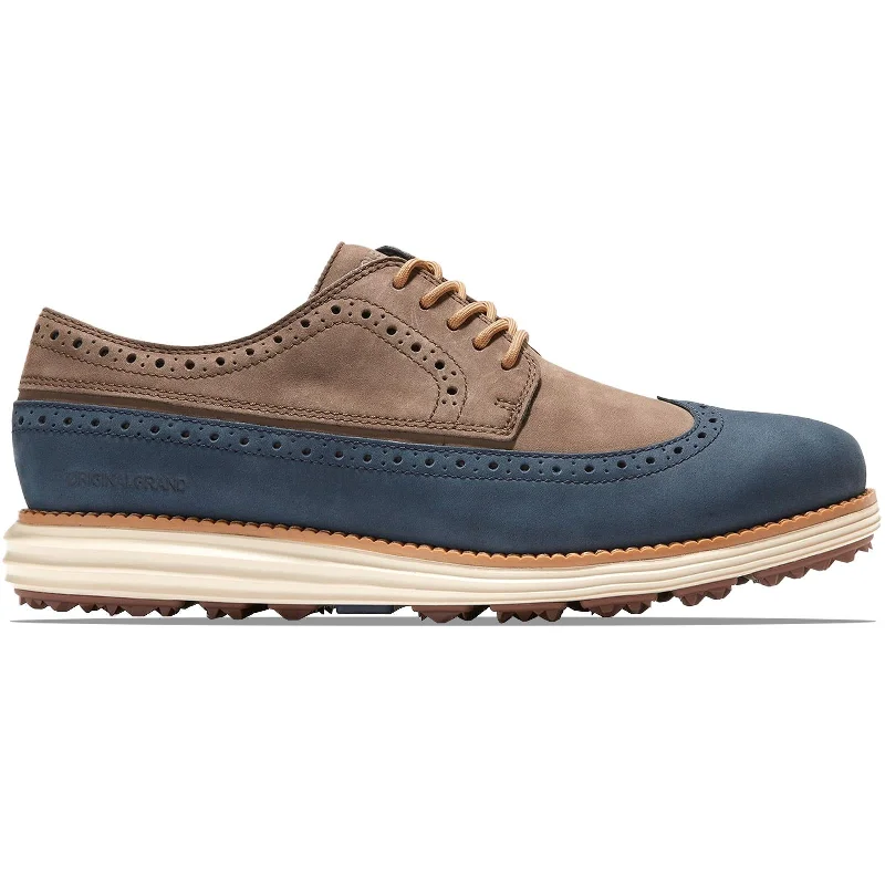 ORIGINALGRAND Wing Ox Golf Shoes Truffle/Navy Blazer - AW23