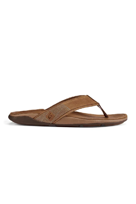 Olukai Men's Tuahine Leather Beach Sandal