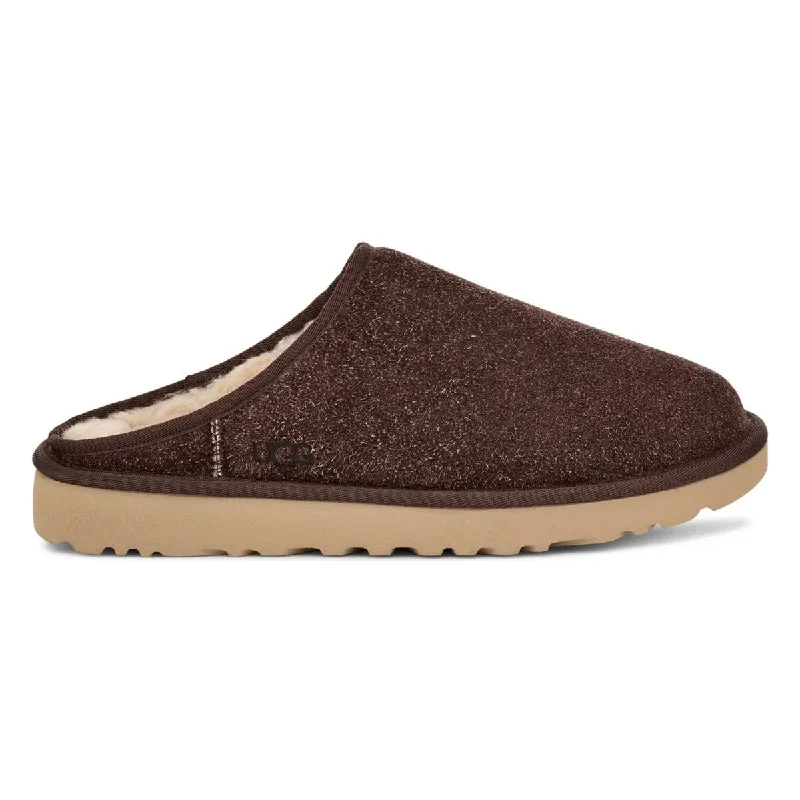 UGG Men's Classic Slip-On Shaggy Burnt Cedar Suede