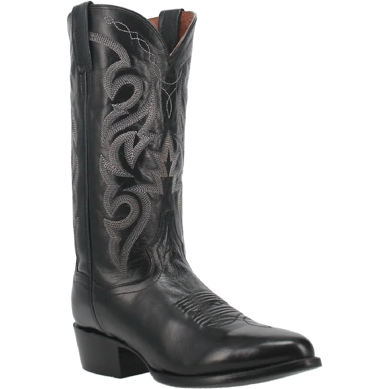 Dan Post Mens Milwaukee Cowboy Boots Leather Black