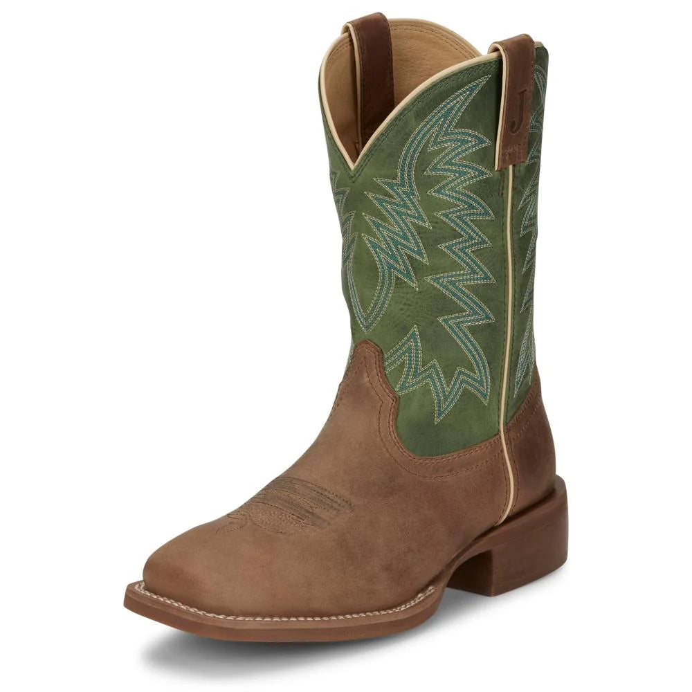 Men's Justin Big Bucks Green Boots FN7110