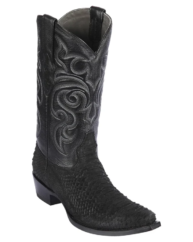 Men’s Suede Python Western Boots