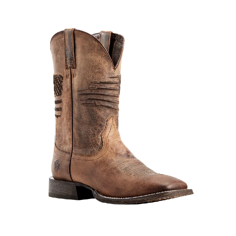 Ariat Men's Circuit Patriot Western Weathered Tan Boots