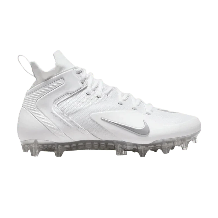 Nike Alpha Huarache 8 Elite LAX 'White Metallic Silver'