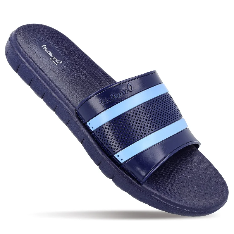 Walkaroo Mens Flip Flop Slippers   - WC4240 Navy Blue